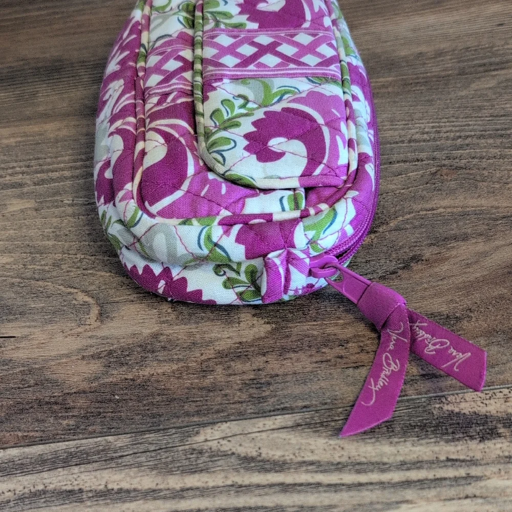 Vera Bradley Julep Tulip Retired Makeup Bag Mirrored Cosmetic Bag 4x8     M541